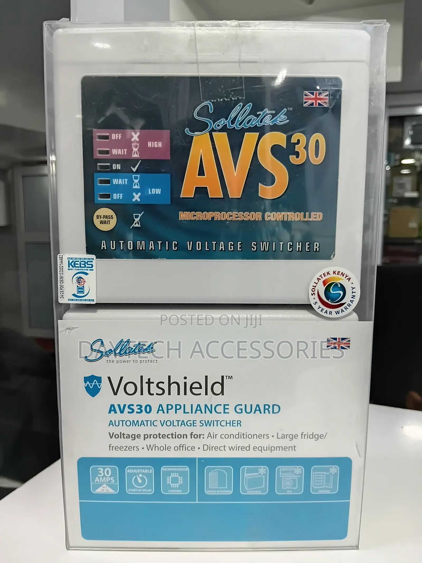 Sollatek AVS30 Automatic Voltage Switcher 30 Amps Voltage Stabilizer