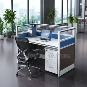 Office Workstation – 1 Person Office Desk With Partition