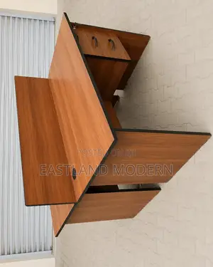 2 Way Office Workstation Desk – Modern Wooden Shared Office Desk