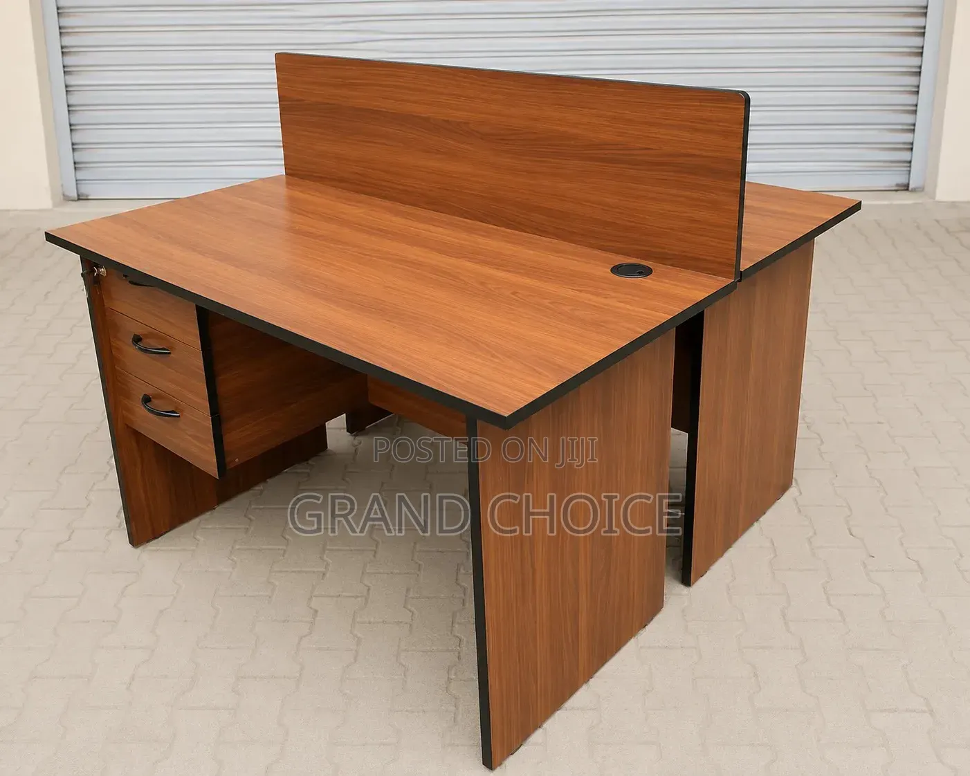 2 Way Office Workstation Desk – Modern Wooden Shared Office Desk
