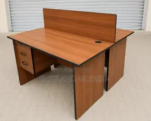 2 Way Office Workstation Desk – Modern Wooden Shared Office Desk