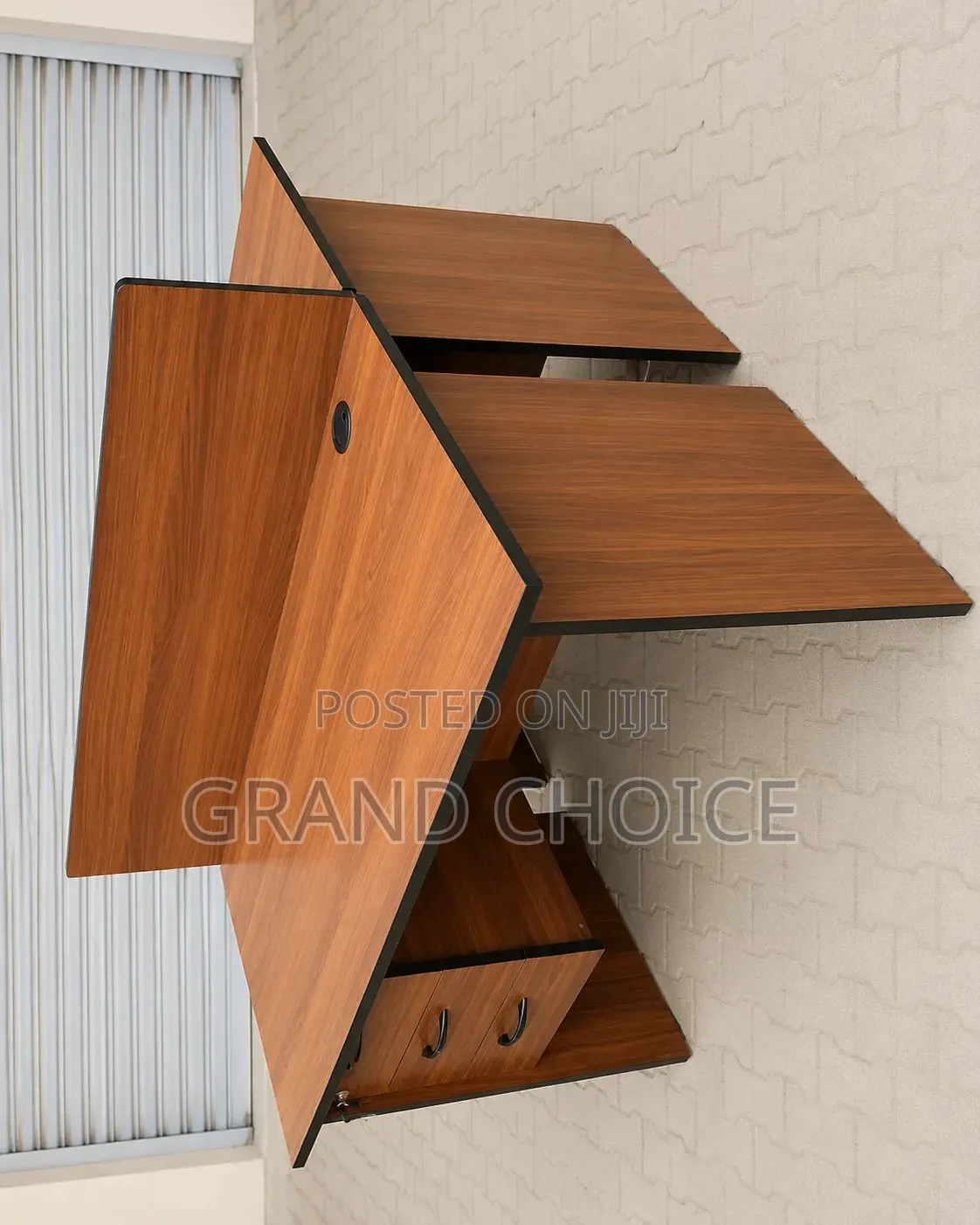 2 Way Office Workstation Desk – Modern Wooden Shared Office Desk