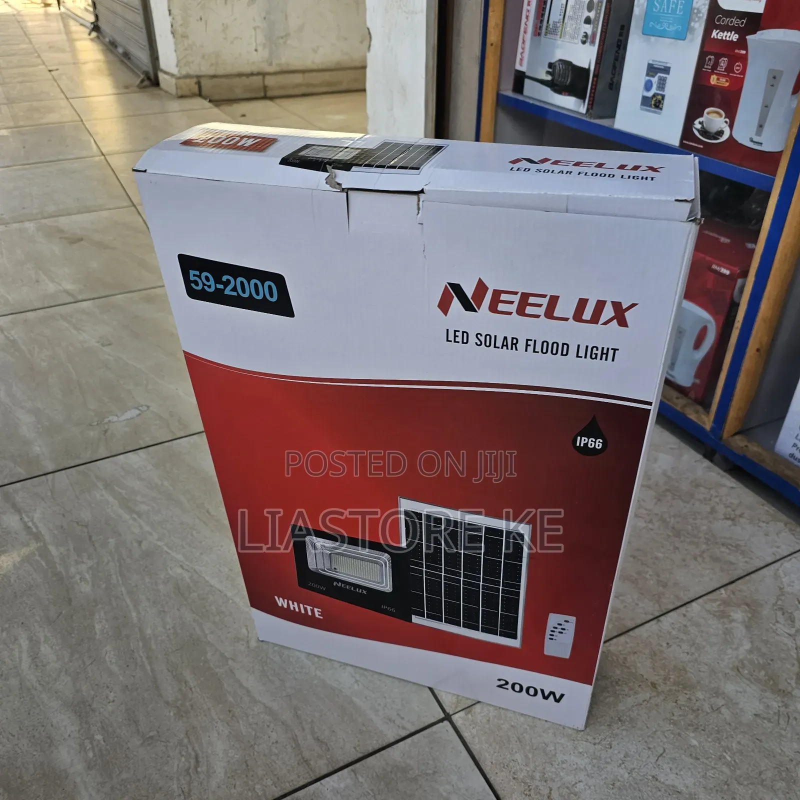 Neelux 200W Solar Flood Light – Outdoor Compound Security Light
