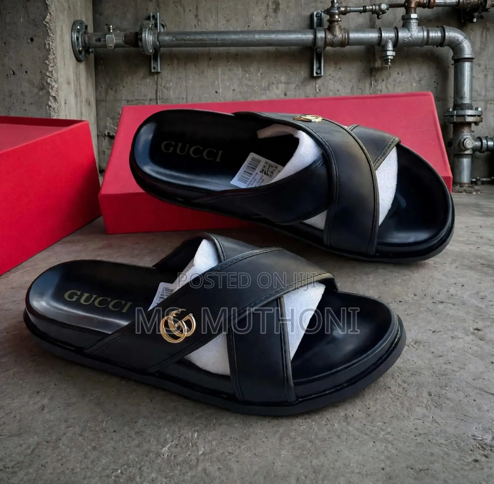Leather Gucci Sandals , Rubber Sole Size 39-44