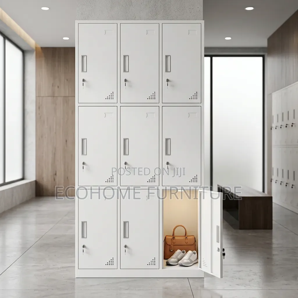 Locker – 9 Door Steel Office Storage Locker