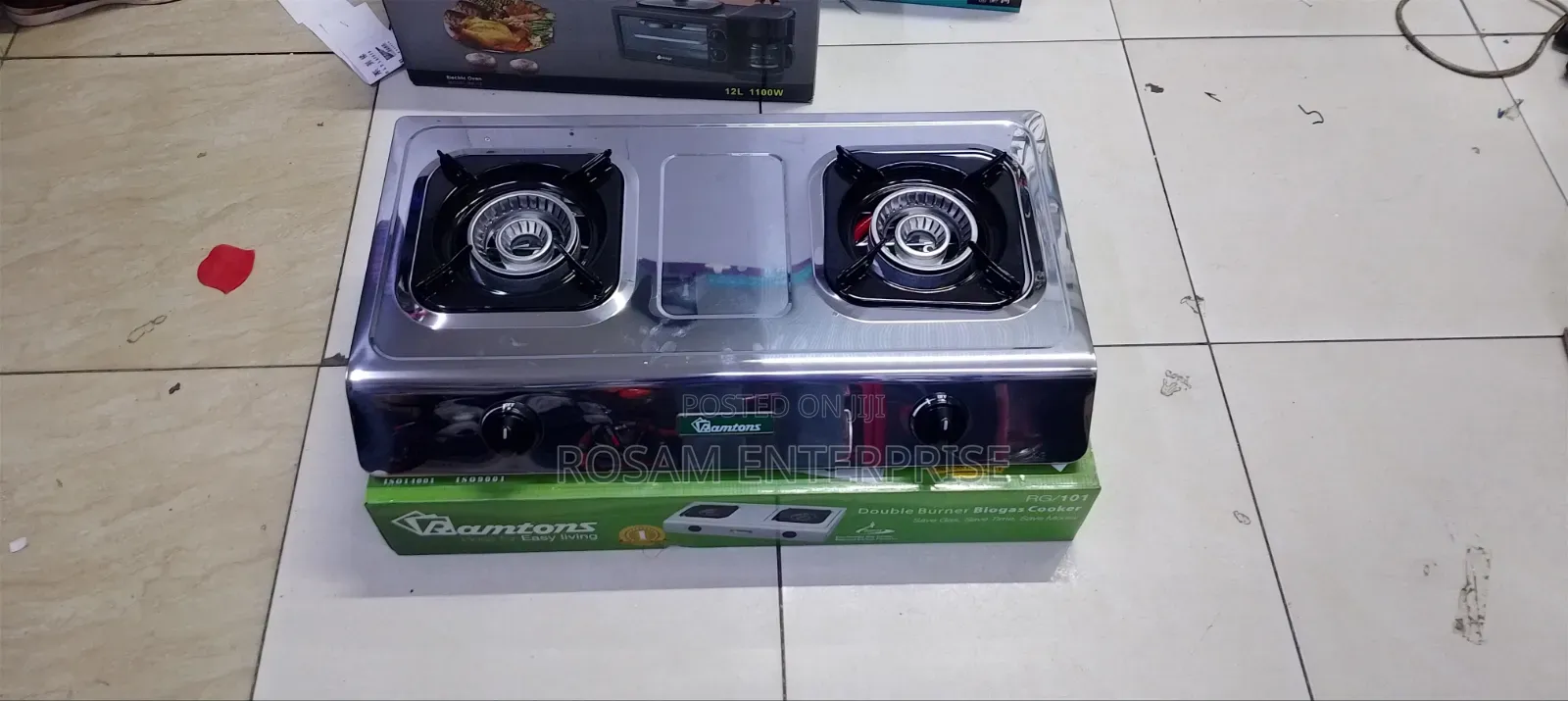2Burner Biogas Cooker