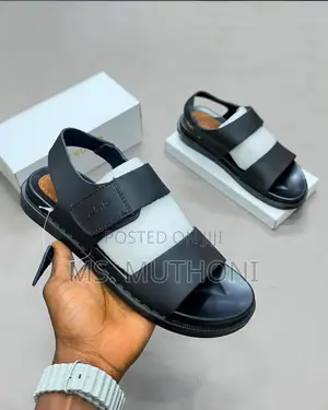 Clarks Black Double-Strap Men's Slingback Sandals :40-44