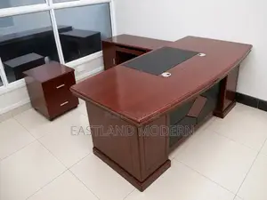Executive Office Desk Set With Side Cabinet Mobile Drawer