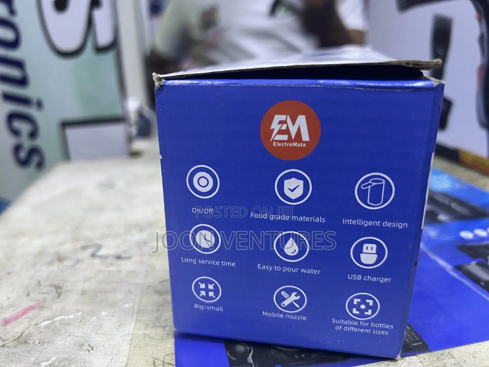 Electromate Water Pump Portable, USB-rechargeable Electric Dispenser