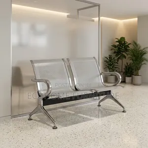Waiting Chair – 2 Seater Reception Bench With Mesh Back