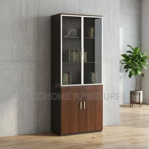Office Cabinet – Wooden Storage Cabinet With Glass Doors