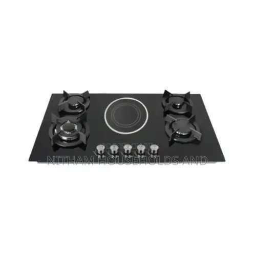 Bolesi Built in Gas Hob (4 Gas Burners + 1 Ceramic Electric Zone)