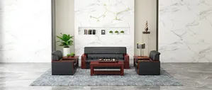 Sofa Set – 5 Seater Executive Leather Office Lounge Set