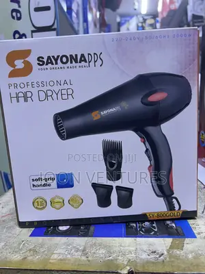 Sayona SY-800 Gold Hair Blow Dryer Strong, Commercial Hair Dryer.