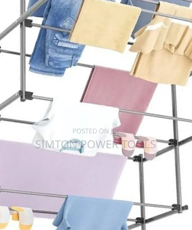*Foldable Clothes Drying Rack, a Versatile, 3-Tier Laundry Solution