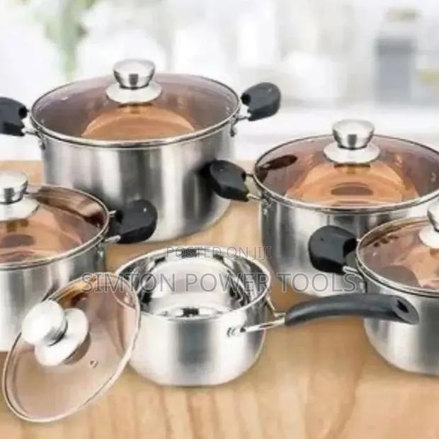 Smart Raha Life 10-Piece Induction Stainless Steel Cookware Set