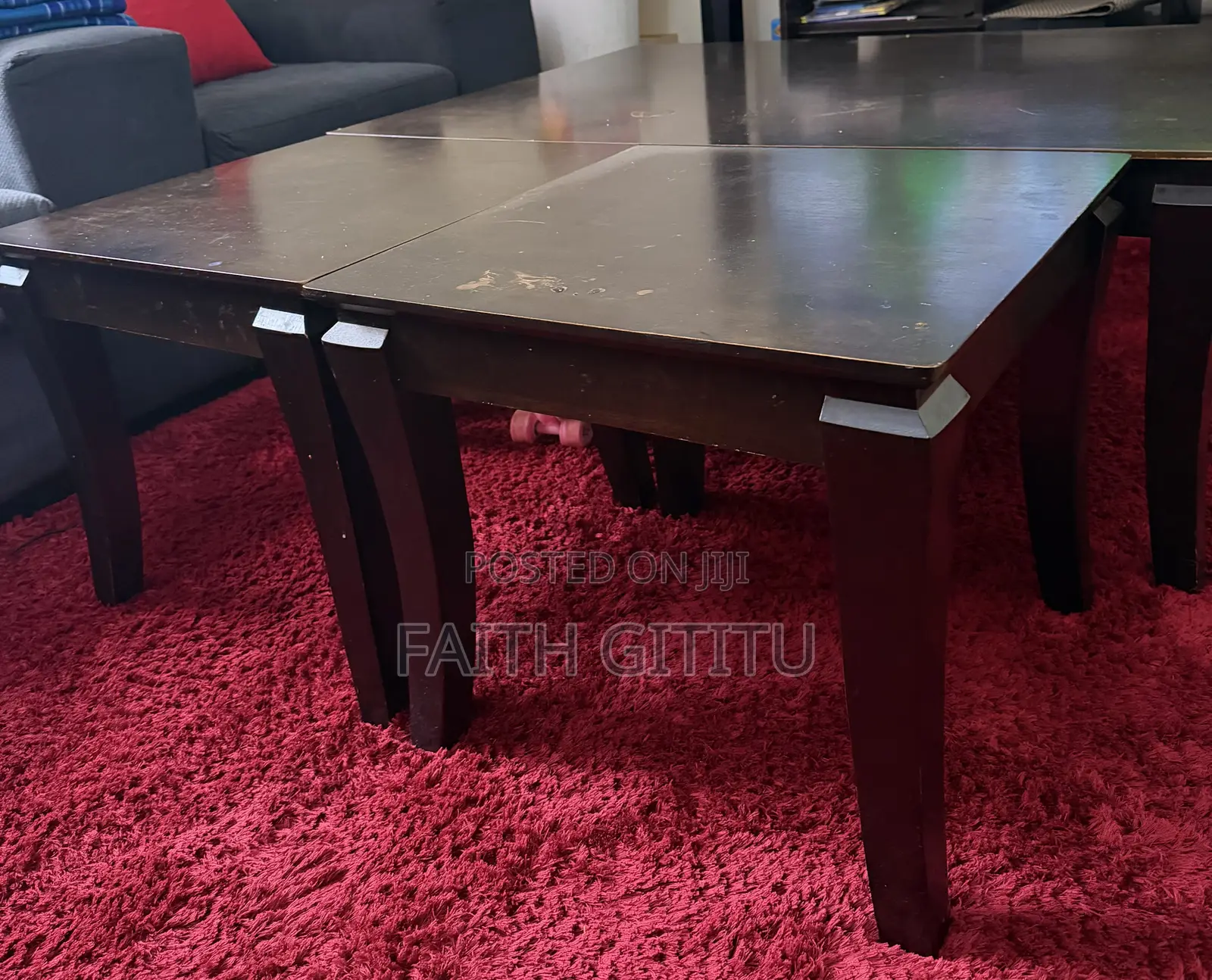 Coffee Table With Two Stools
