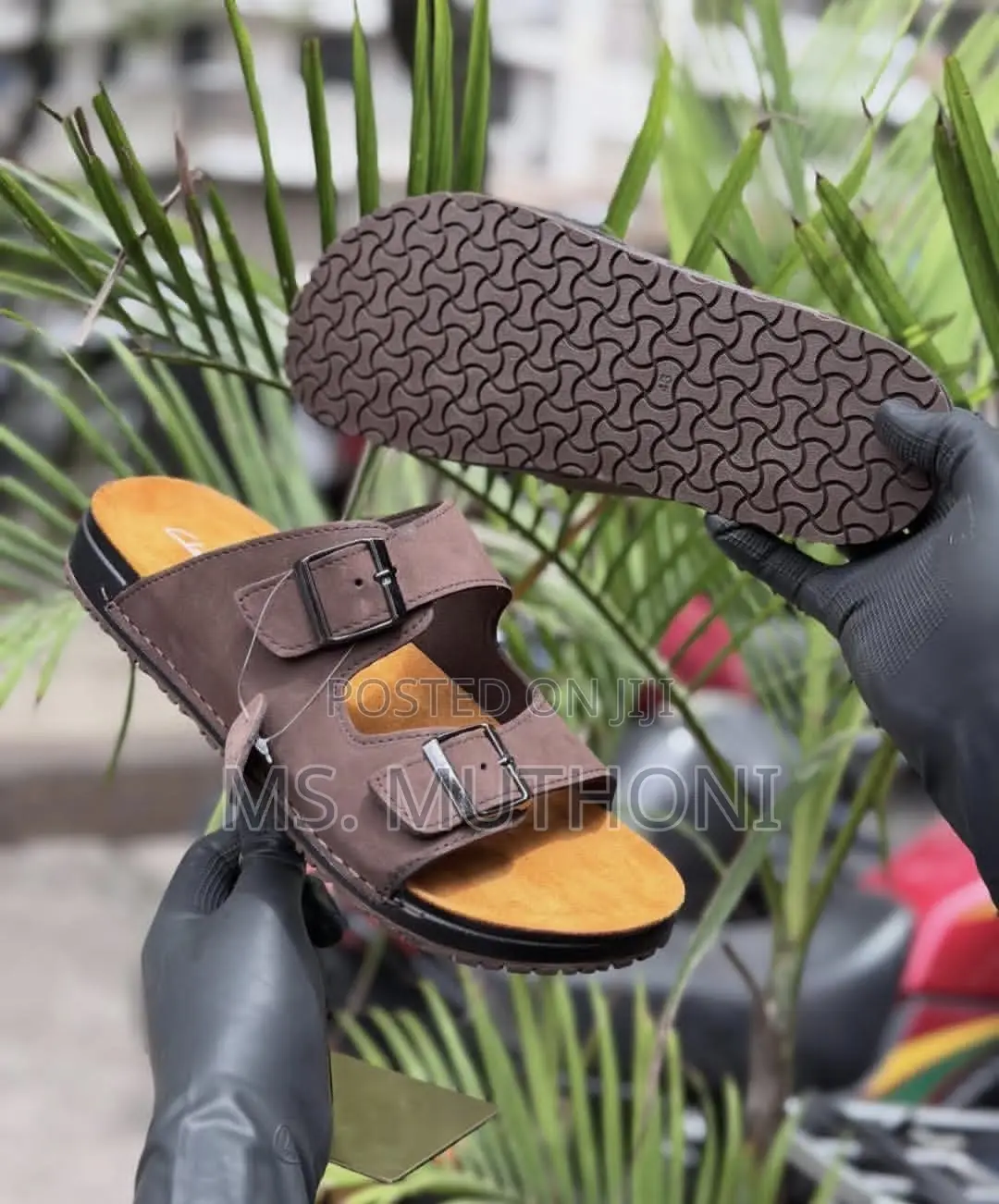 Stylish Clarks Double-Buckle Leather Sandals Size 40-44