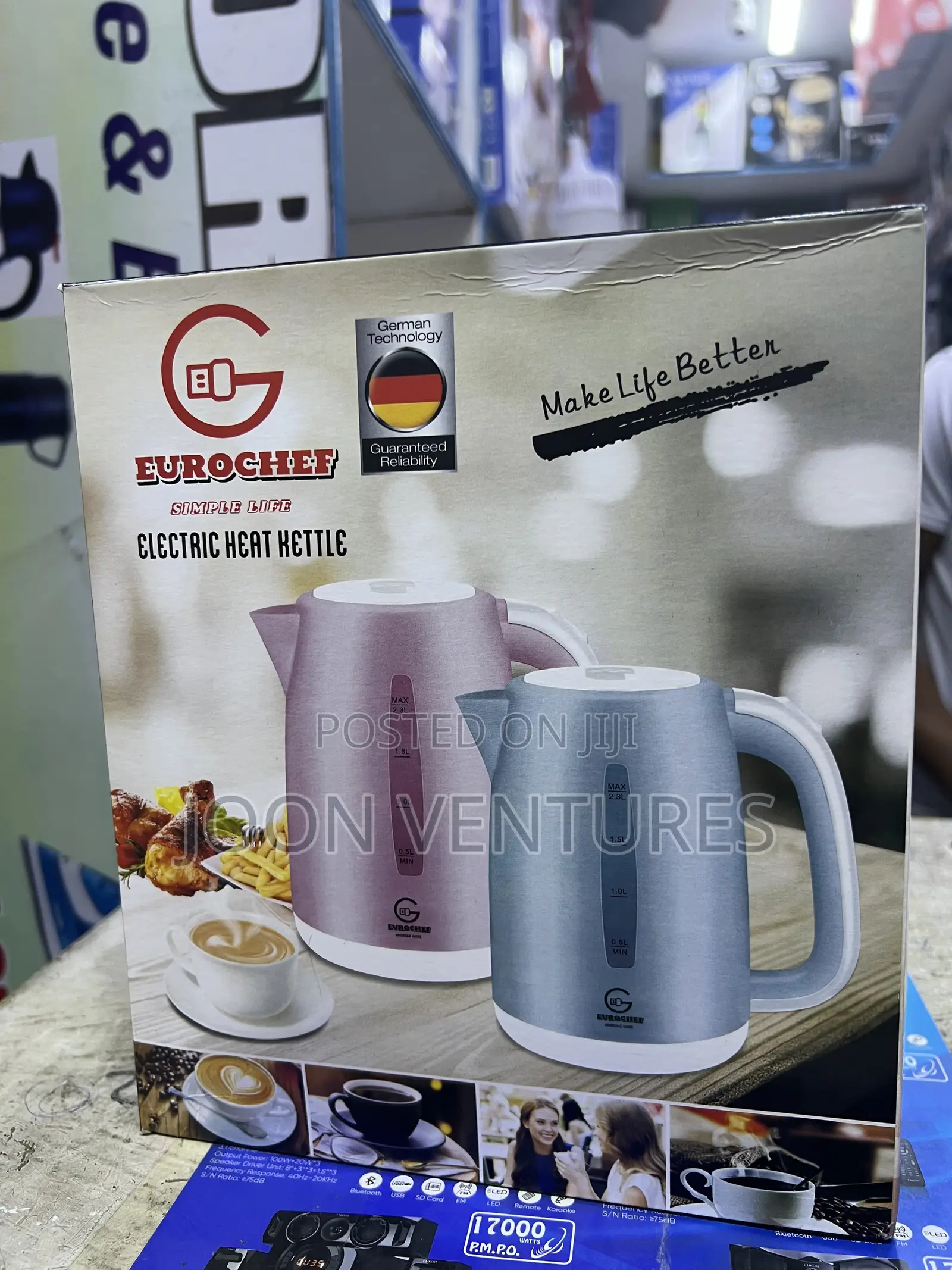 Eurochef EC- 2.3-L Cordless Electric Kettle