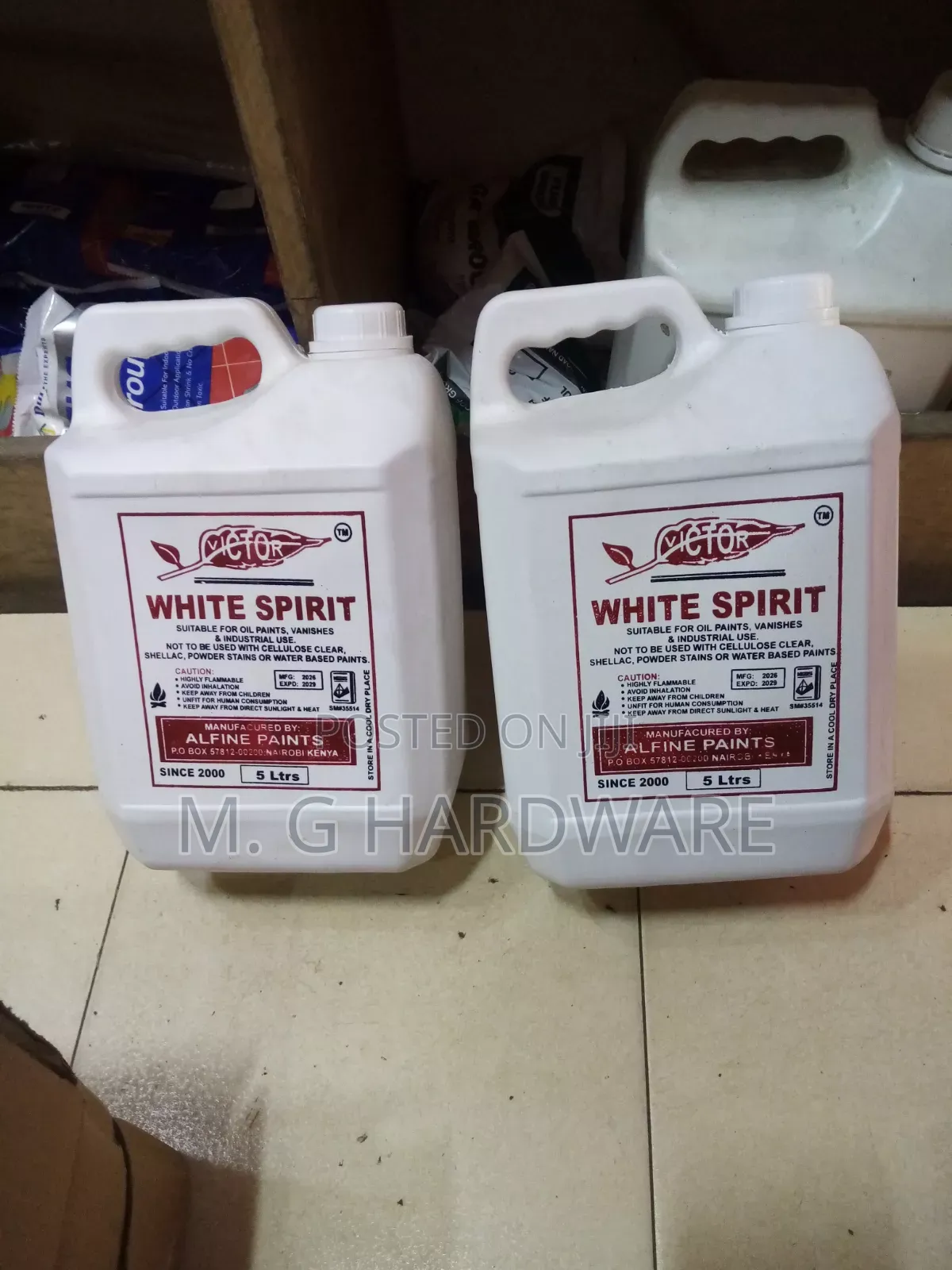 Victor White Spirit 5litres