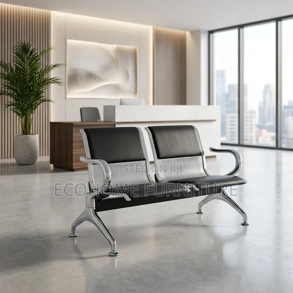 Waiting Chair – 2-Seater Reception Visitor Bench