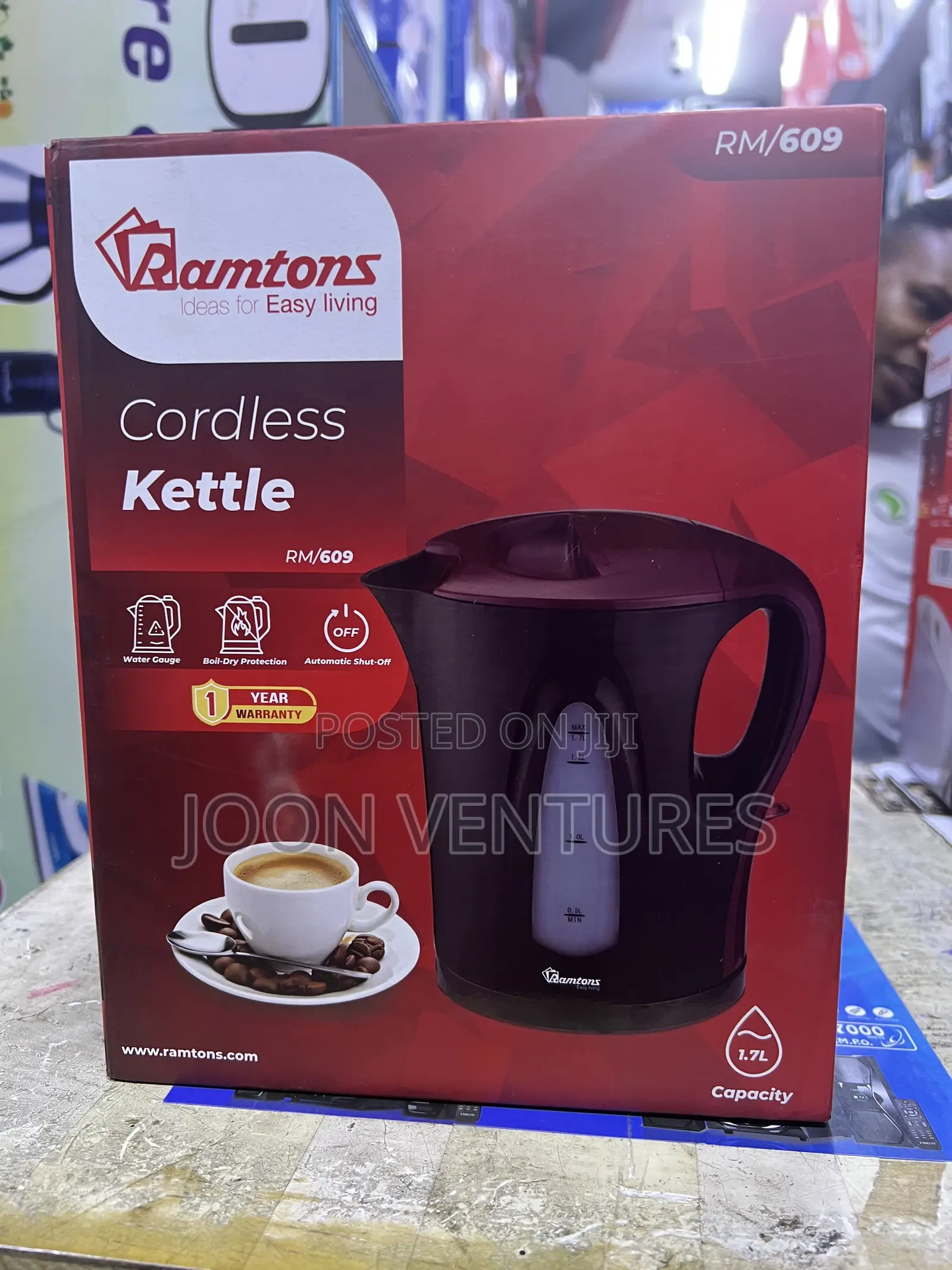 Ramtons RM/609 1.7L Cordless Electric Kettle