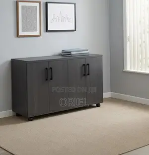 Office Credenza : 4-Door Office Credenza (Custom Made)
