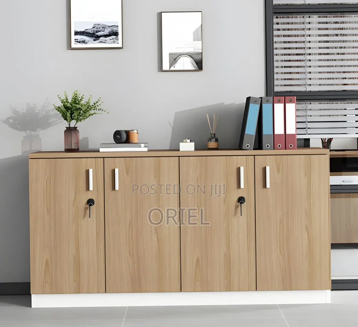 Office Credenza : 4-Door Office Credenza (Custom Made)