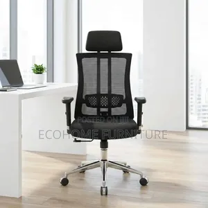 Office Chair – Ergonomic Mesh High Back With Headrest Reclining