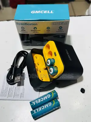 Compact Rechargeable AA Battery Charging Case With LED Indicators