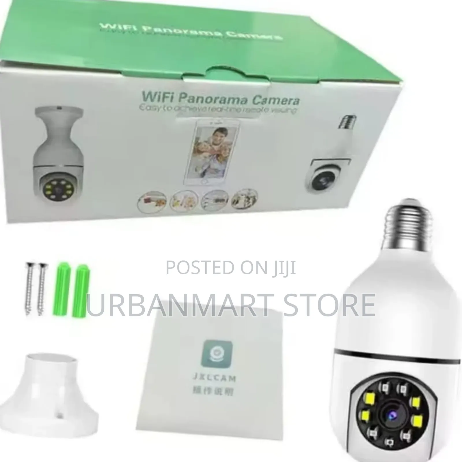 1080P Wireless E27 Bulb Security Camera With Auto Tracking
