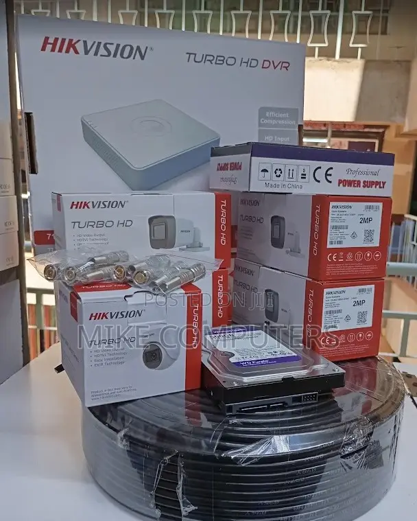 Hikvision 4 Turbo 1080p CCTV Cameras System With High Performance L