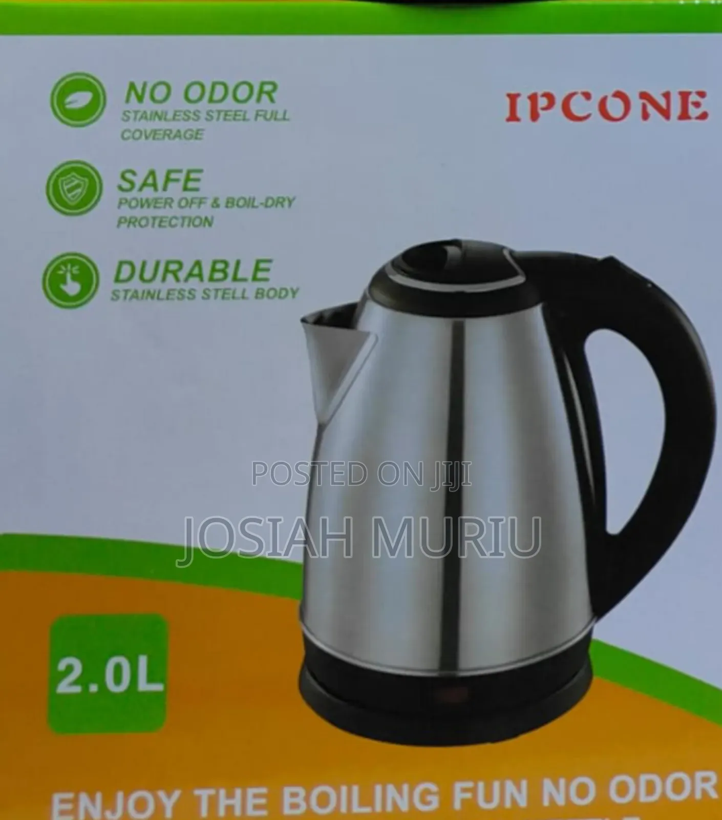 Ipcone Stainless Steel Electric Kettle