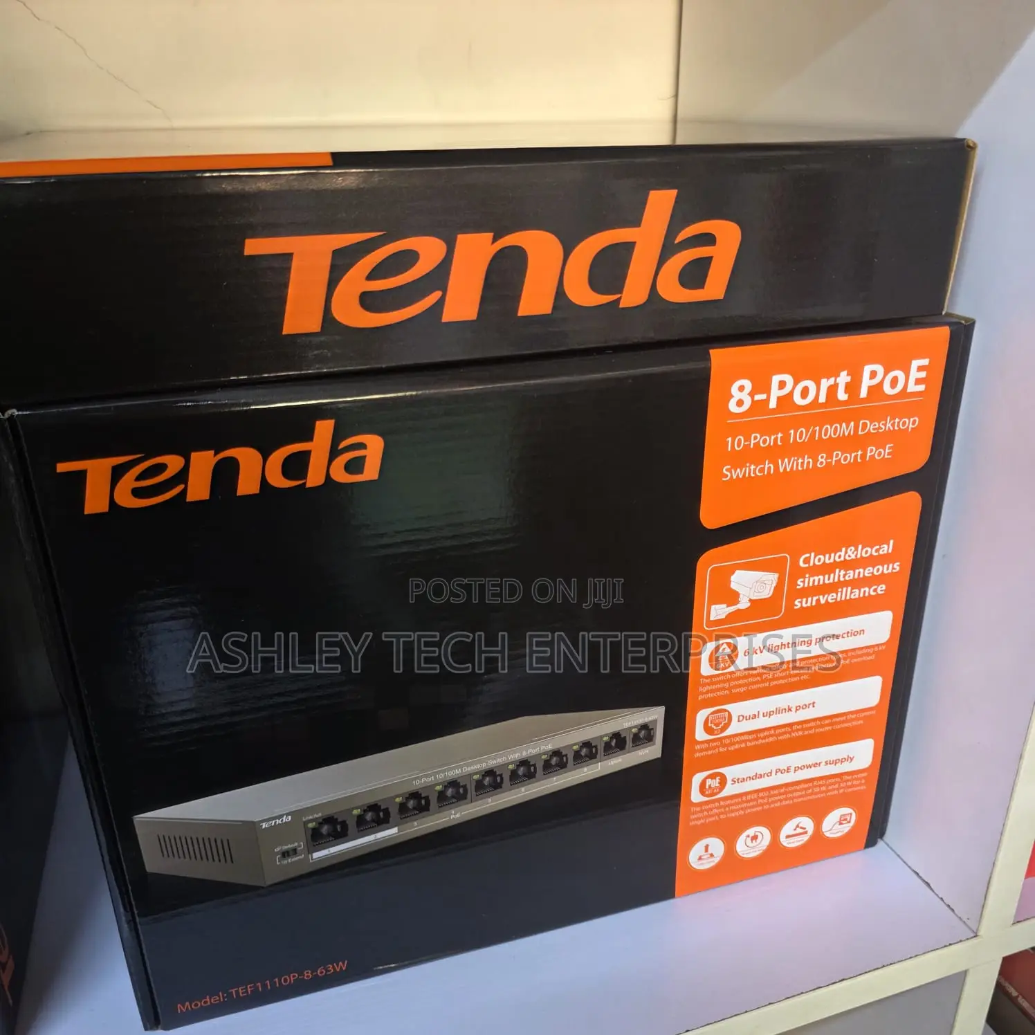 Advanced Tenda 8-Port PoE Switch – Professional CCTV Network