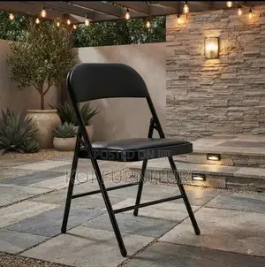 Office Chairs; Black Outdoor Foldable Patio Chairs