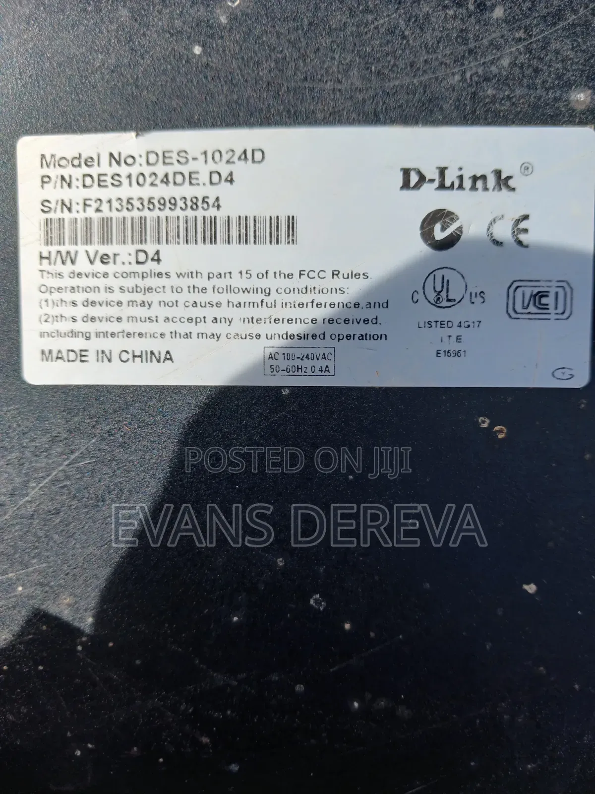 D-Link Model No:des-1024d 24 Ports