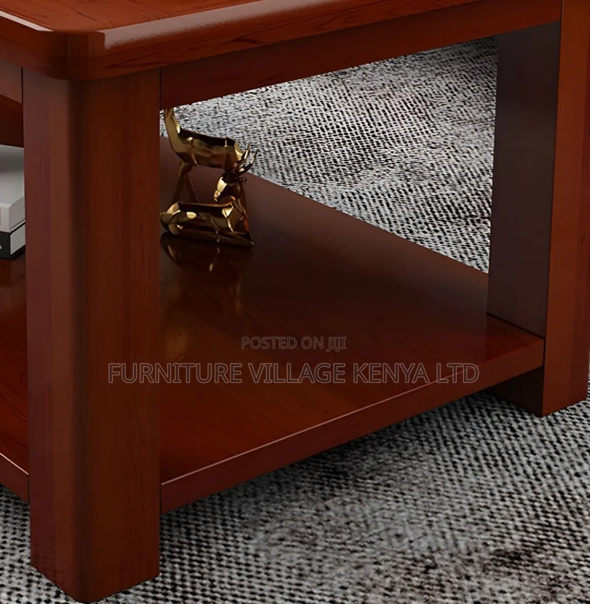 Coffee Table; Mahogany Imported Home-Office Coffee Table