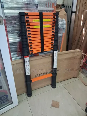 Collapsible 5.9-Meter Heavy-Duty Single Telescopic Ladder