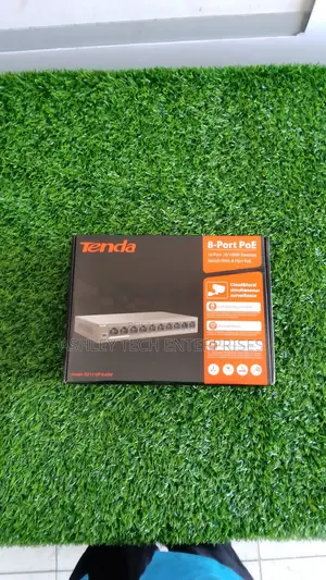 PowerMax Tenda 8-Port PoE Switch – Stable Network Performance