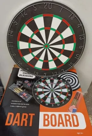 18 Inch Two-Sided Dart Board for Indoor Games