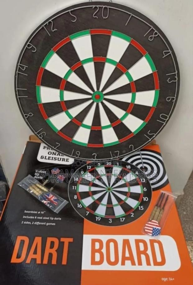 18 Inch Two-Sided Dart Board for Indoor Games - main view