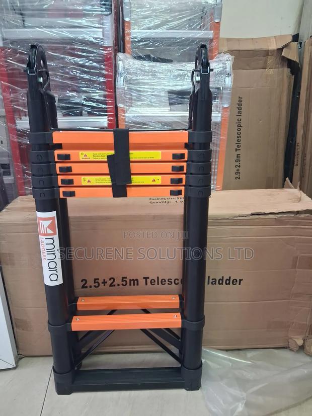 Minara 2.5m + 2.5m Double Telescopic Ladder - main view