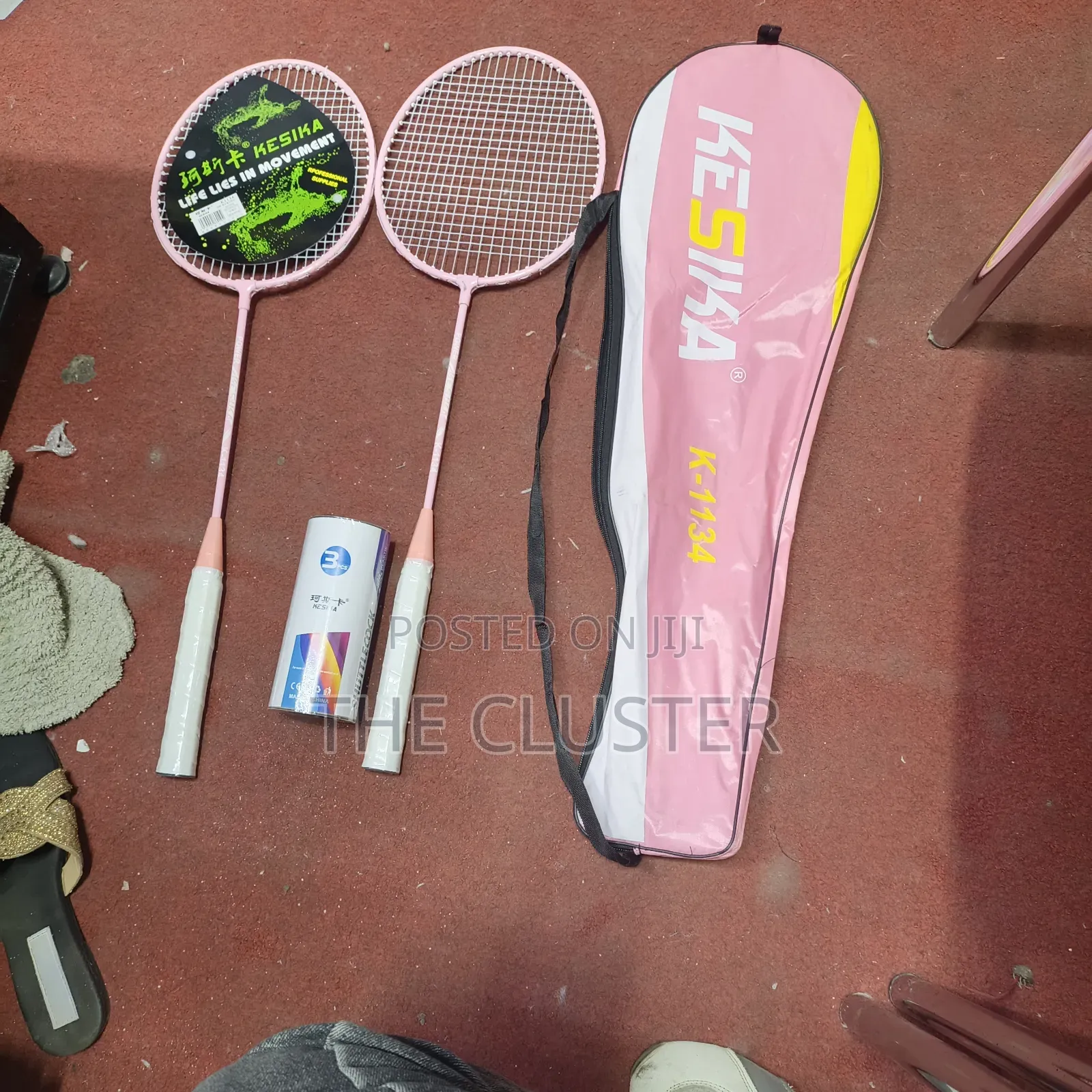 Badminton Racket Set Featuring Two Lightweight,