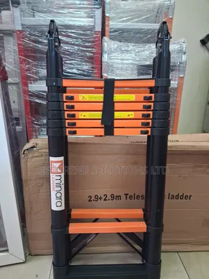 Minara 2.9m + 2.9m Double Telescopic Ladder