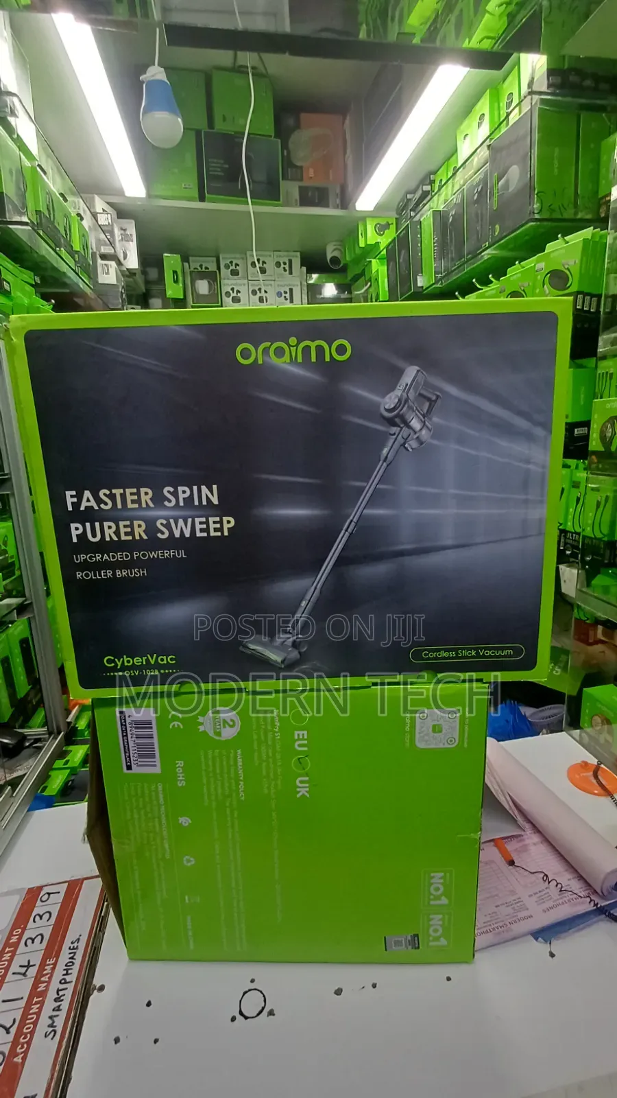 Oraimo CyberVac 180W Cordless Stick Vacuum Cleaner – Powerful Suction