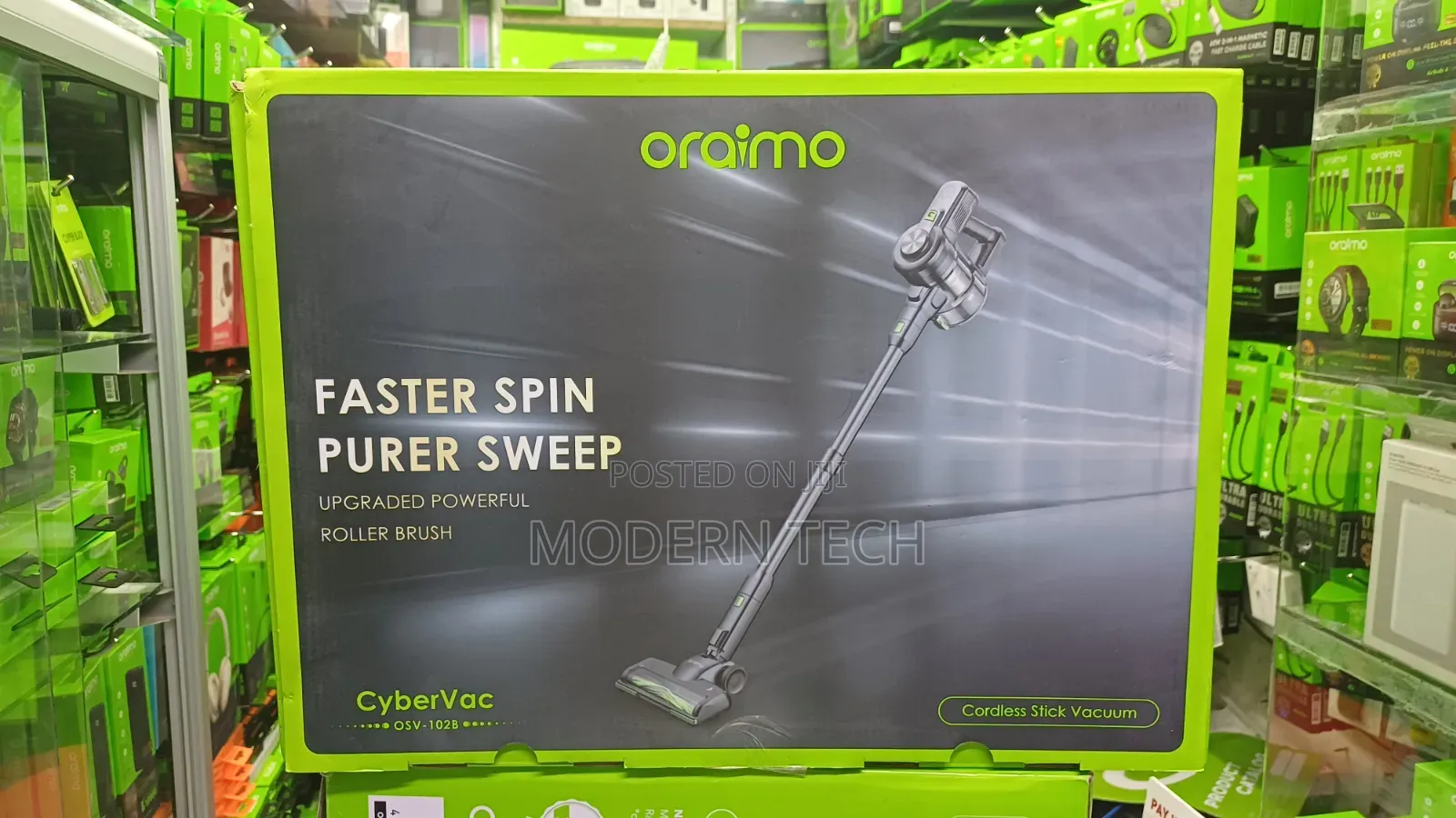 Oraimo CyberVac 180W Cordless Stick Vacuum Cleaner – Powerful Suction