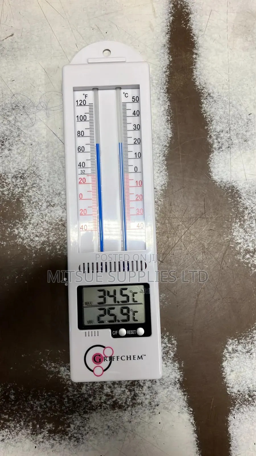 Griffchem Maximum Minimum Thermometer Digital Analogue