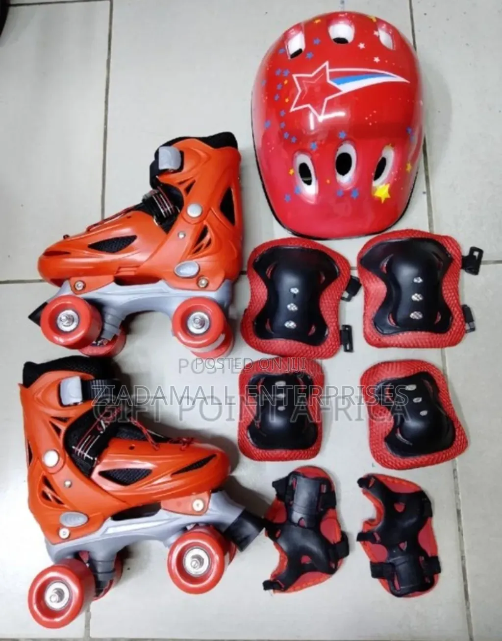 Red - New Classic Quad Roller Skates With 4 Wheels