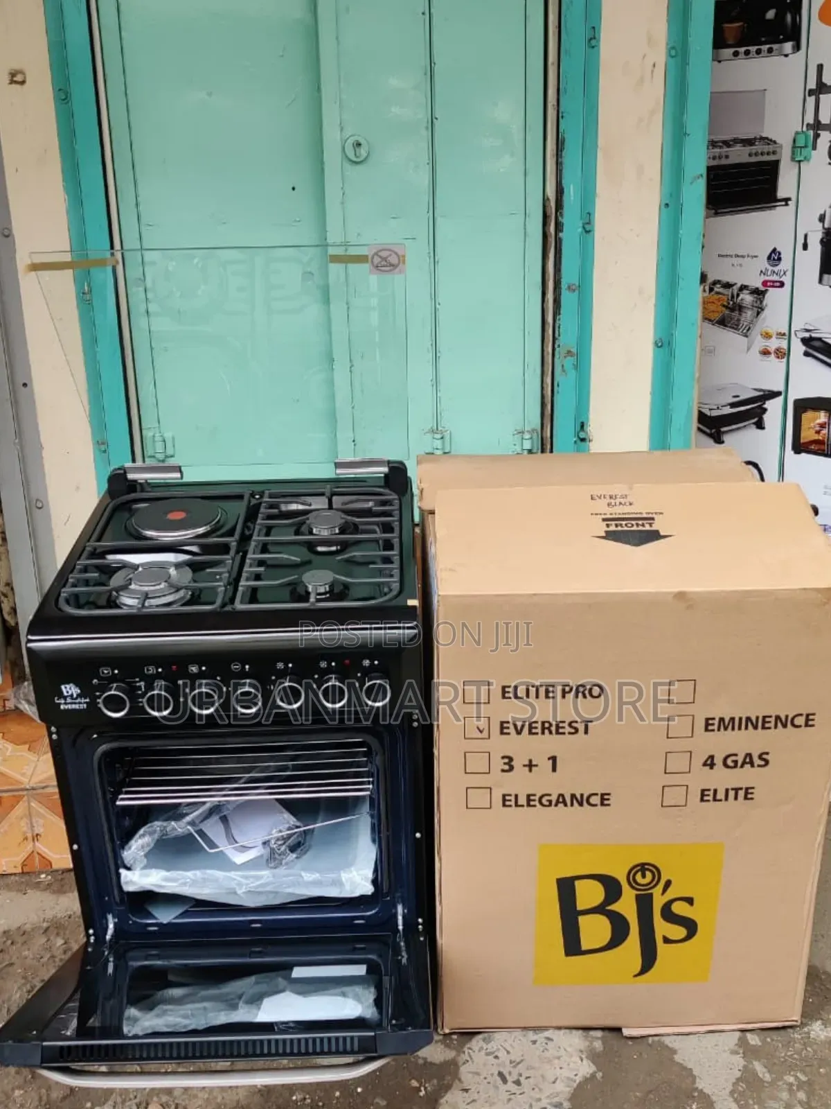 BJS Everest 60×60 Premium Cooker With 3 Burner, 1 Plate