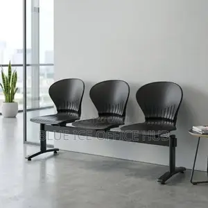 3 Seater Metallic Waiting Chair for Office, Reception Hospital